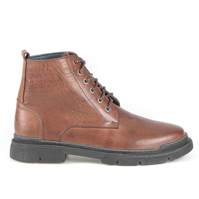 Bottines - Audrey - Marron - Cuir - Semelle gomme - Confortables pour hommes