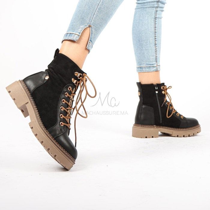 ZION - Bottines en Noir