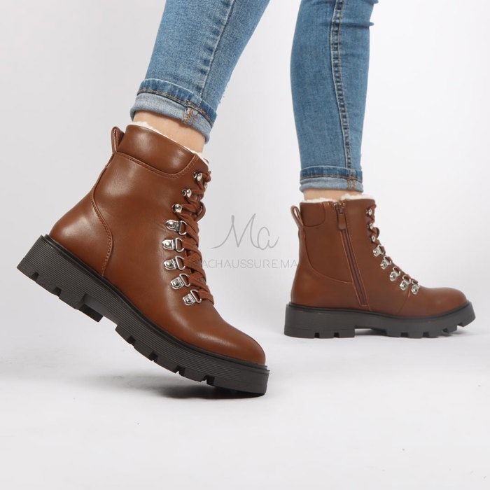 VANIA - Bottines en Tabac