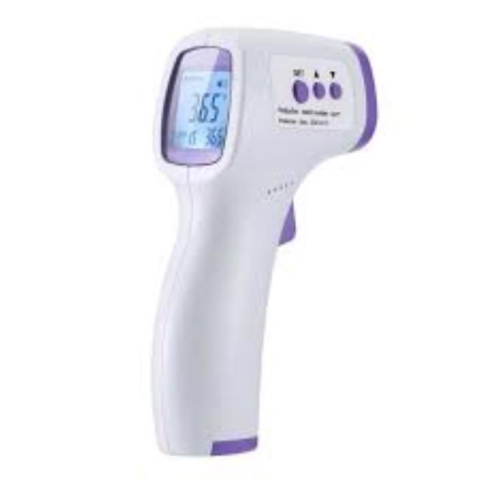 Jetcco Thermomètre infrarouge fièvre frontale sans contact Pistolet température laser numérique avec LED