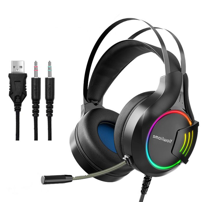 Smailwolf A1 Gaming Headset Filaire Surround Sound Gaming Microphone Casque