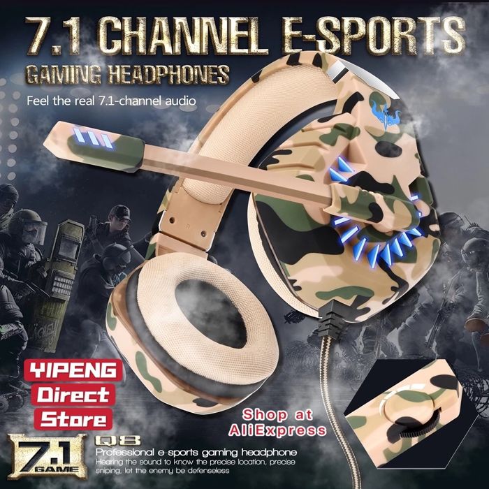 Casque de jeu - AUTRE - OVLENG Q8 - Filaire - Microphone stéréo - Suppression de bruit active