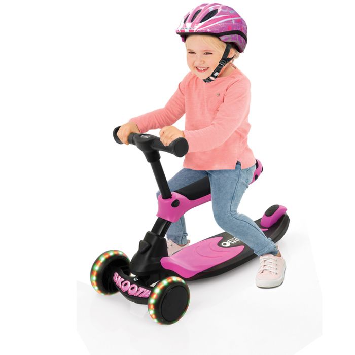 Trottinette évolutive Skootie Neon Pink