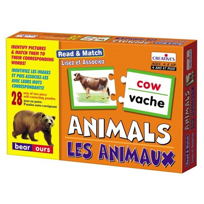 Lisez et Associez- Les Animaux