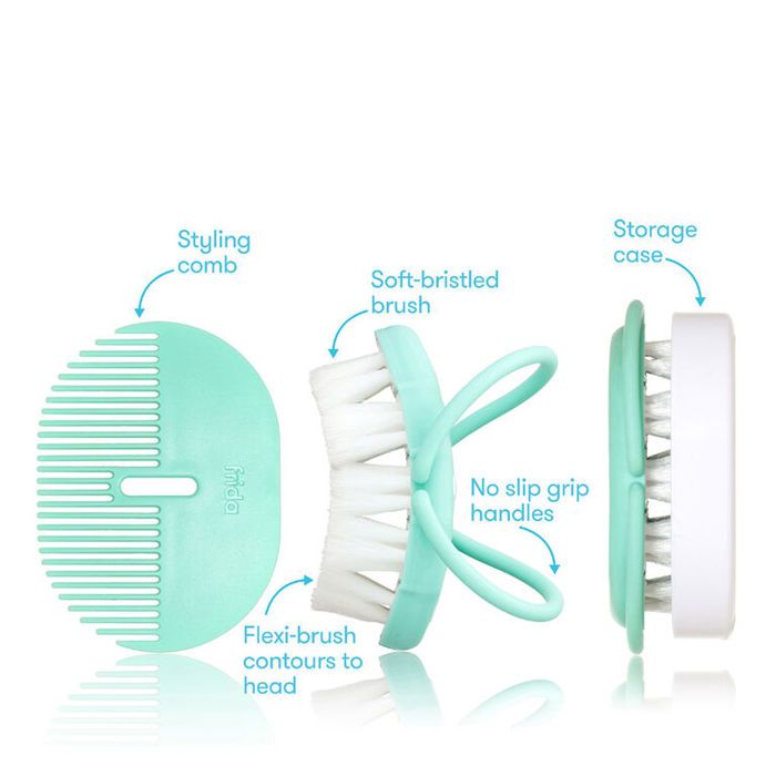 Frida Baby Ensemble brosse à cheveux serre-tête + peigne coiffant