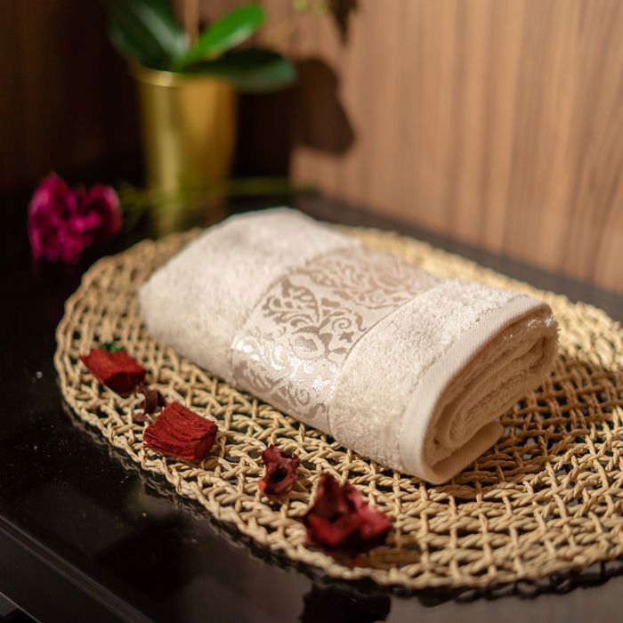 SERVIETTE TOILETTE FLORA 450G CHAMPAGNE