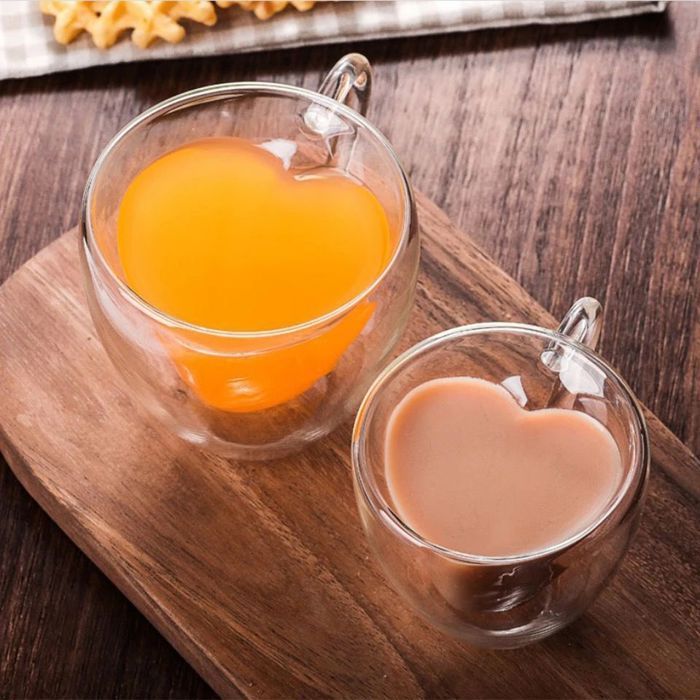 TASSE CŒUR DOUBLE PAROI GM 280 ML