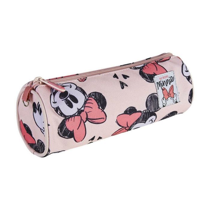 Trousse d’écolier cylindrique Minnie Mouse Rose