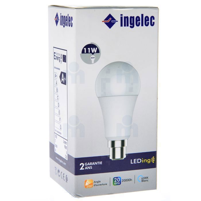 Ampoule LED - INGELEC - B22 - 11W - 6500K - 1050 lumens