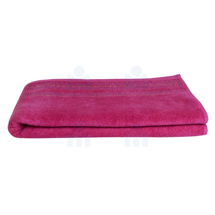 Serviette jacquard 550 GSM F651 40X70cm fuschia x1 pièce
