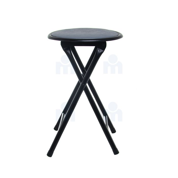Tabouret pliable 30x30x44.5cm gris