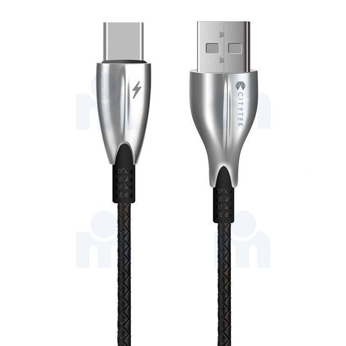 Câble type.C data 3A 1M nylon MF109067 - CITYTEK