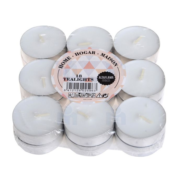 Bougies chauffe-plat 14x38mm x18 unités - ALTAFLAMA