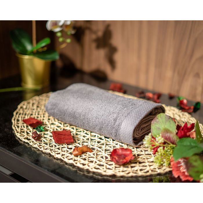 Serviette Damas 30x30 Gris