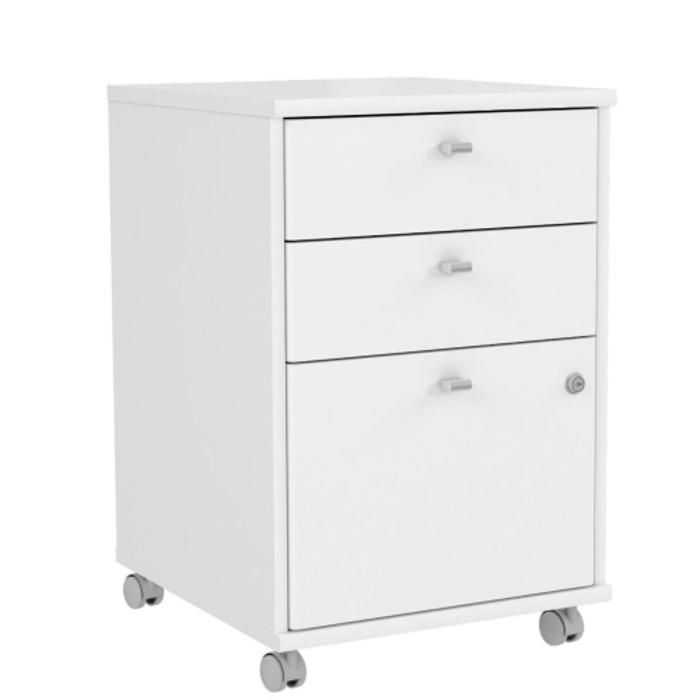 Caisson de bureau Mobile NET106 - Blanc
