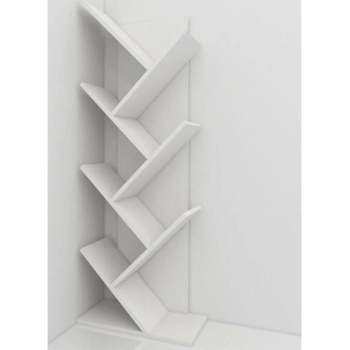 Meuble Etagère HVP 44x21,30x118,70cm - Blanc