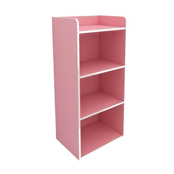 Meuble etagère Polycube HVP 3 Niches 42x29x89cm - Rose