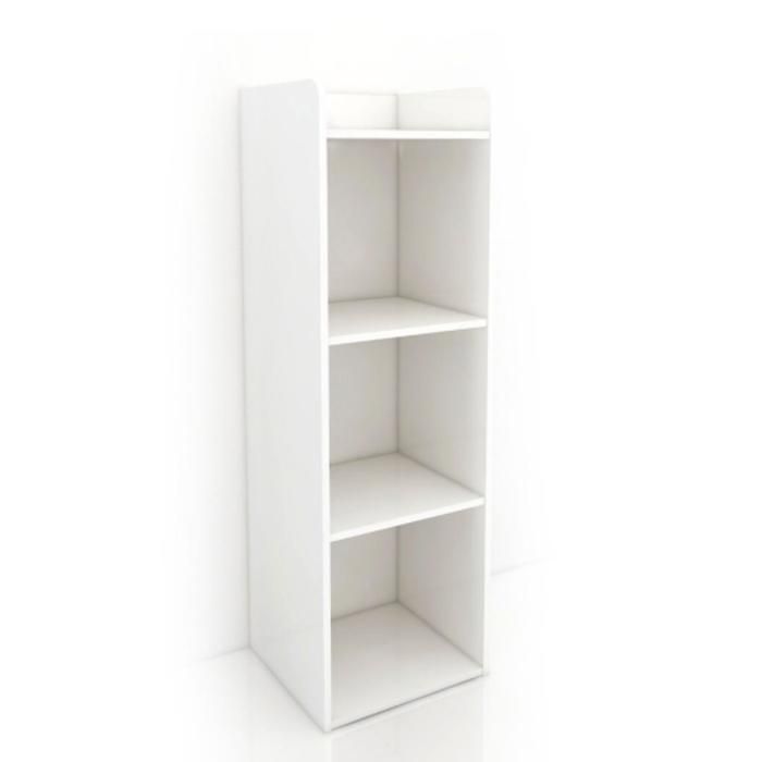 Meuble etagère Polycube HVP 3 Niches 31,7x29,5x99,5cm - Blanc