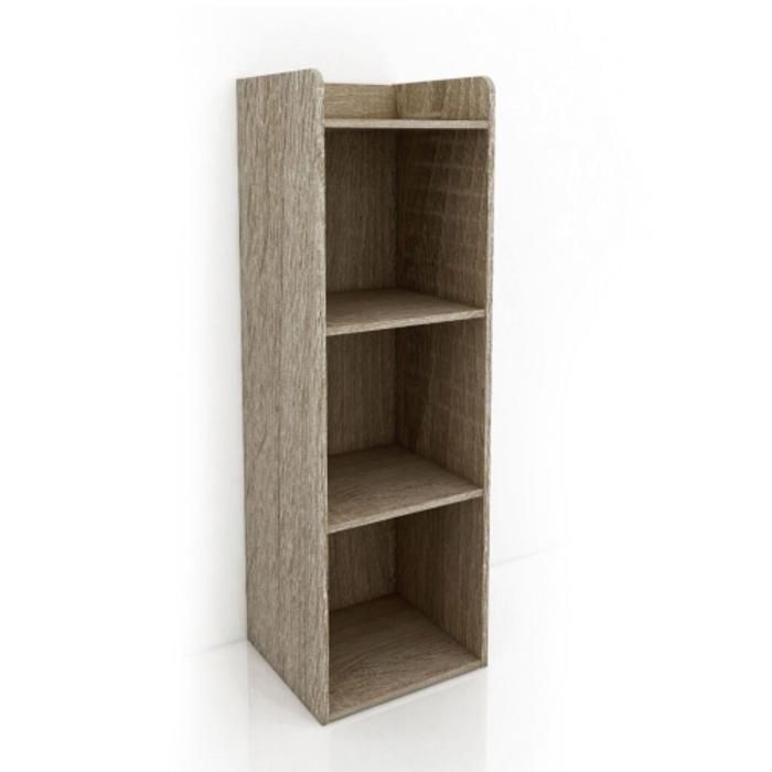 Meuble etagère Polycube HVP 3 Niches 31,7x29,5x99,5cm - Oak