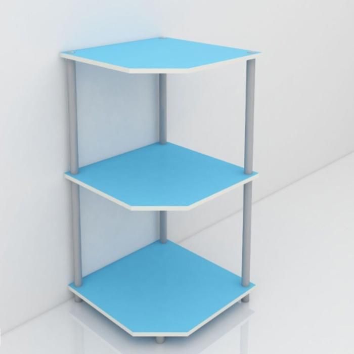 Meuble Etagère HVP 2 Niveaux 39,5x39,5x75,5cm - Bleu