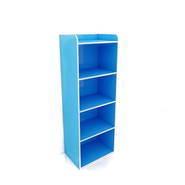 Meuble etagère Polycube HVP 4 Niches 42x29x118cm - Bleu