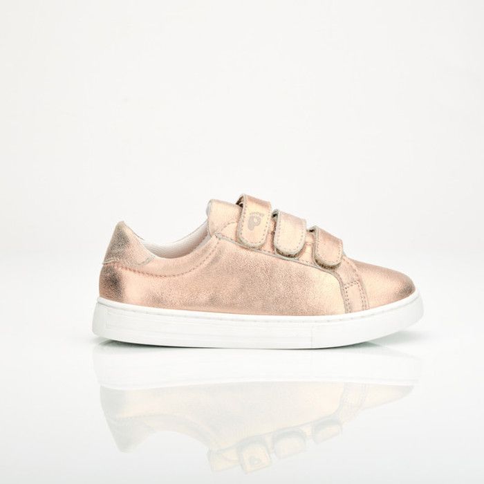 Basket - PETITS PIEDS - Aya - Cuir Douro Nude - Scratch - Plat