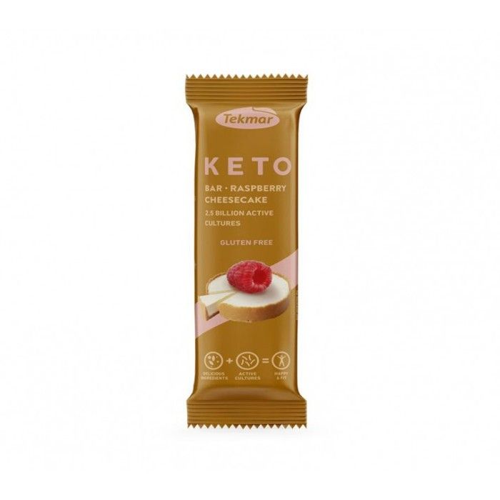 Keto bar Rapberry Cheescake 40g-Tekmar ( 28 Barres )