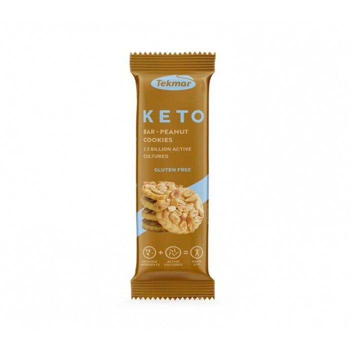 Keto bar Peanut cookies 40g-Tekmar ( 28 Barres )
