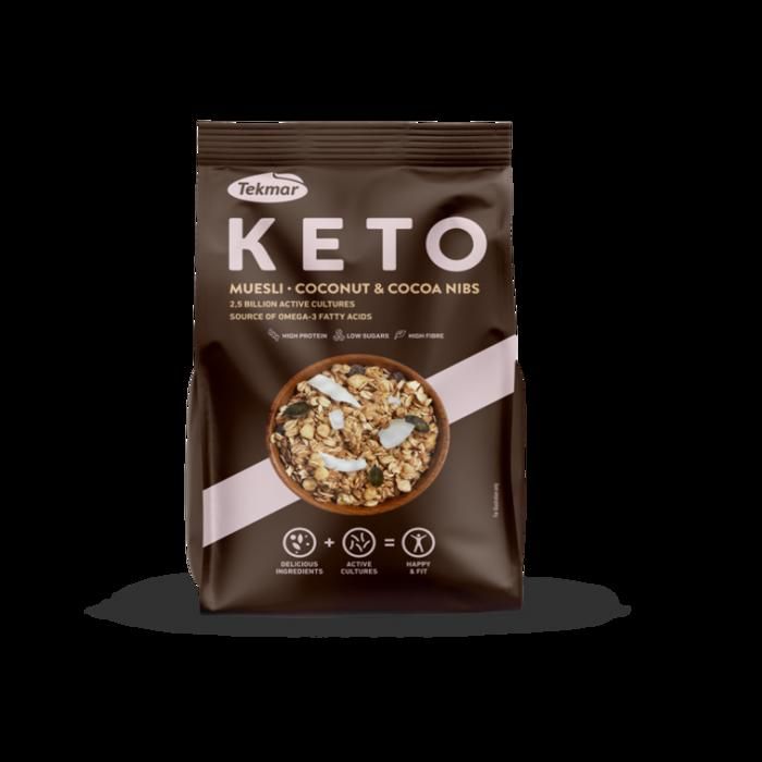 Keto muesli Coconut-cocoa nibs 200g – Tekmar