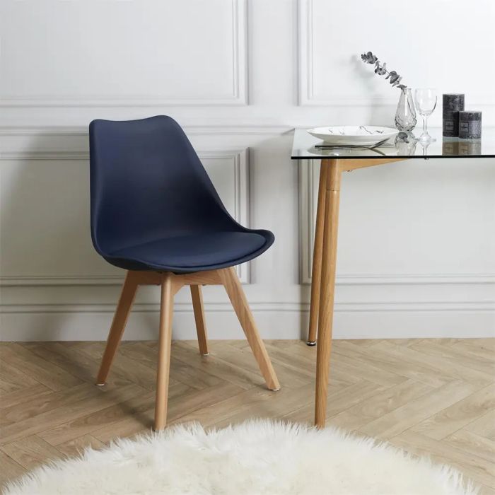 SCANDI Chaise – Bleu foncé
