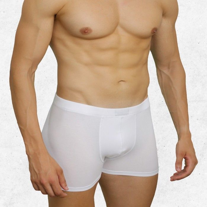 Boxer coton stretch ceinture recouverte