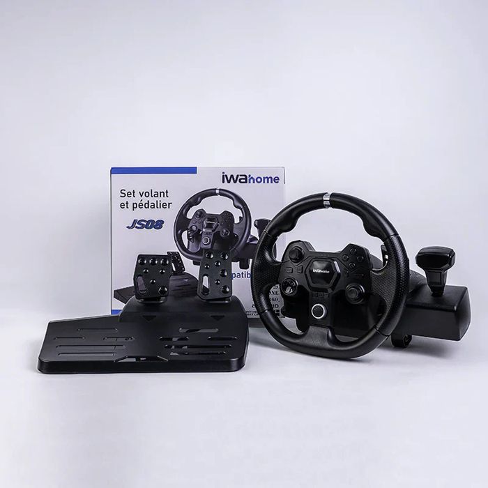 Volant multimarque (PC, Sony, Nintendo) JS08 IWAHOME