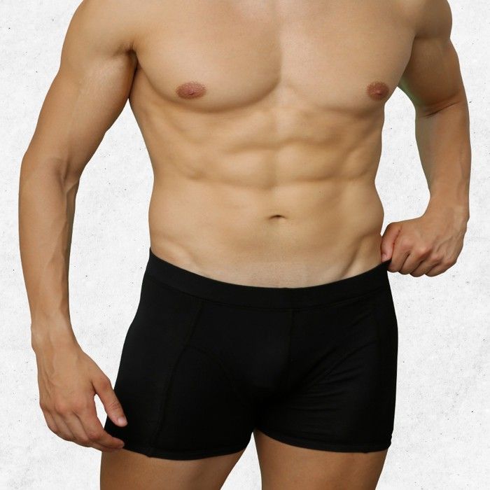 Boxer coton stretch ceinture recouverte