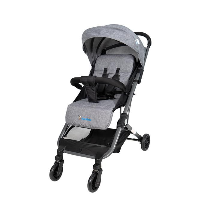 POUSSETTE VALISE GRIS – MON BEBE