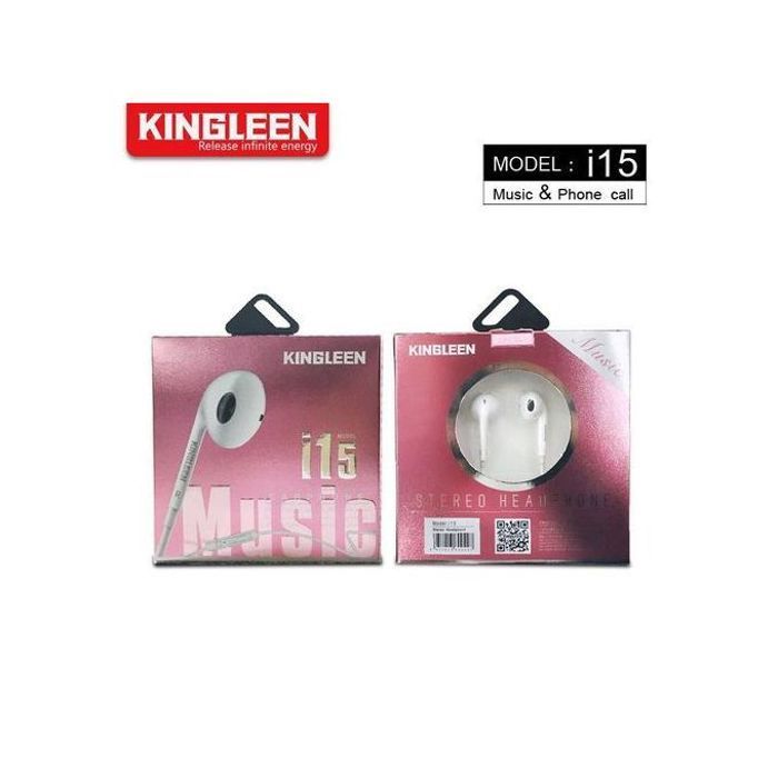 Écouteurs Filaire Avec Micro Jack 3,5 mm - Kingleen I16