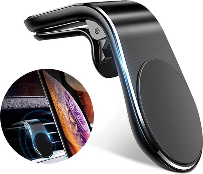 Support de téléphone pour voiture Magnétique ventilation Montage Mobile 360 de bord de voiture compatible avec iPhone, Samsung, GPS