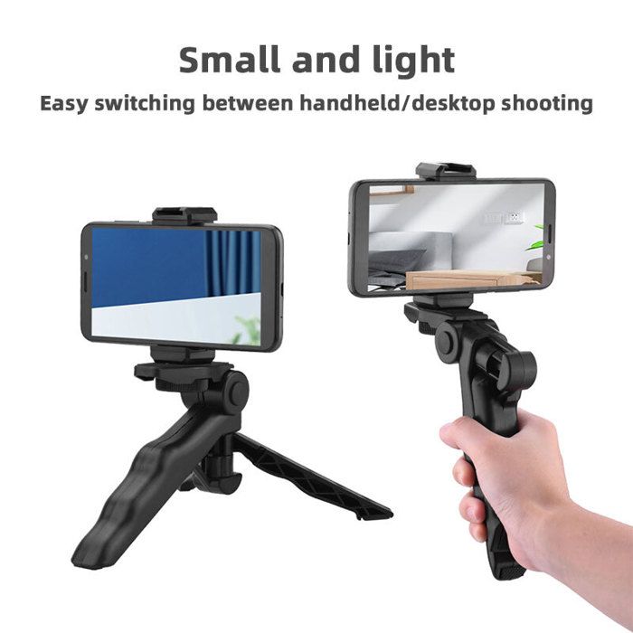 2in1 Trépied support extensible pour téléphone portable Smartphone Kit tournage vidéo enregistrement Vlog en direct