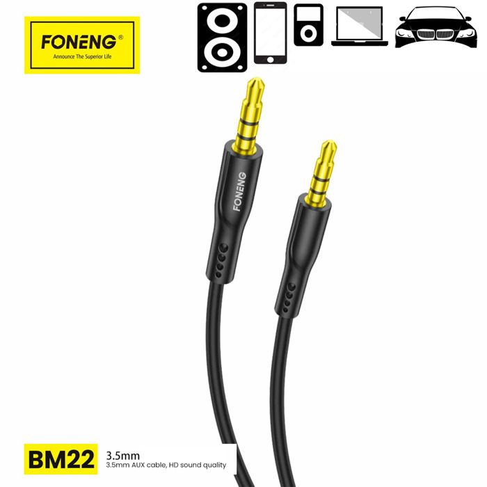 CABLE AUDIO AUX Connecteur 3,5 mm 12-24V anti-oxydation-interférence utiliser avec téléphone ordinateur haut-parleur voiture