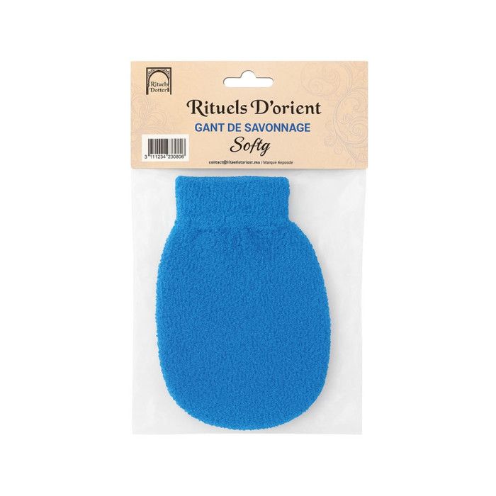 Gant de savonnage Softy Bleu