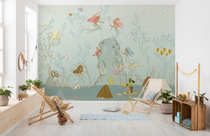 MERMAIDS - Papier peint photo murale intissé – L 350 x 280 cm
