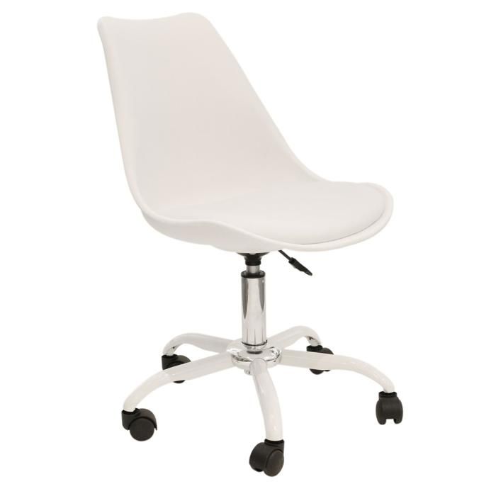 KIRUNA - Chaise de bureau sur roulette 46.5 x 92 x 58.5 cm