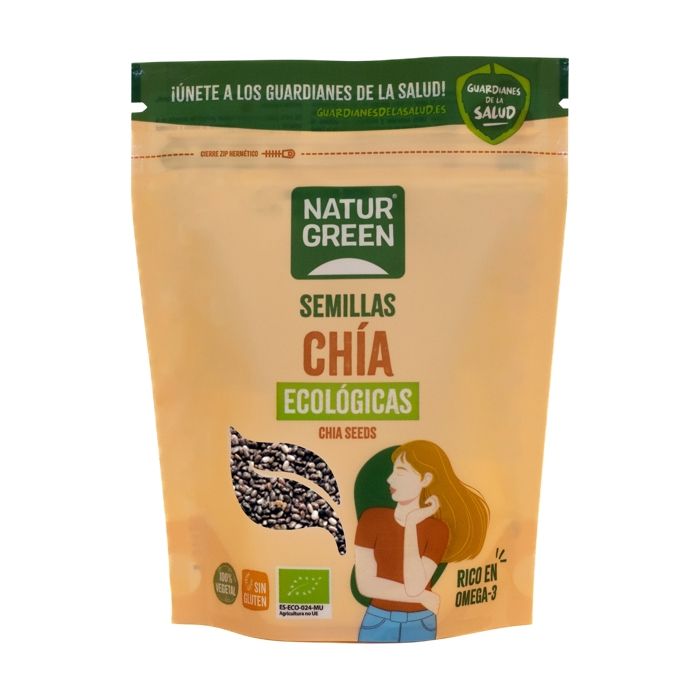 Graines de chia - Naturgreen - 200g - Bio - Sans gluten - Riche en oméga-3
