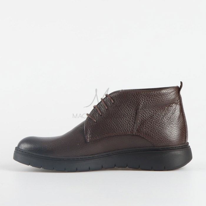 Bottes - Owen - Marron - Cuir - Antiglisse - Talon Plat - Marjane Mall - Image 2