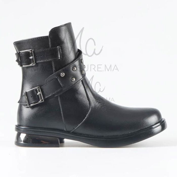 AKILA - Bottines Enfant en Noir