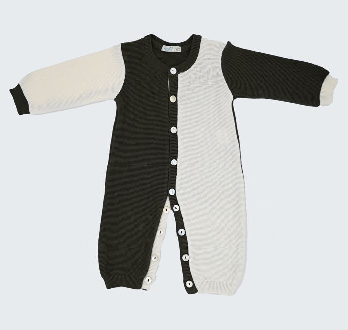 Combinaison tricot bicolore SWAN