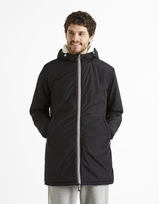 Parka longue doublée sherpa