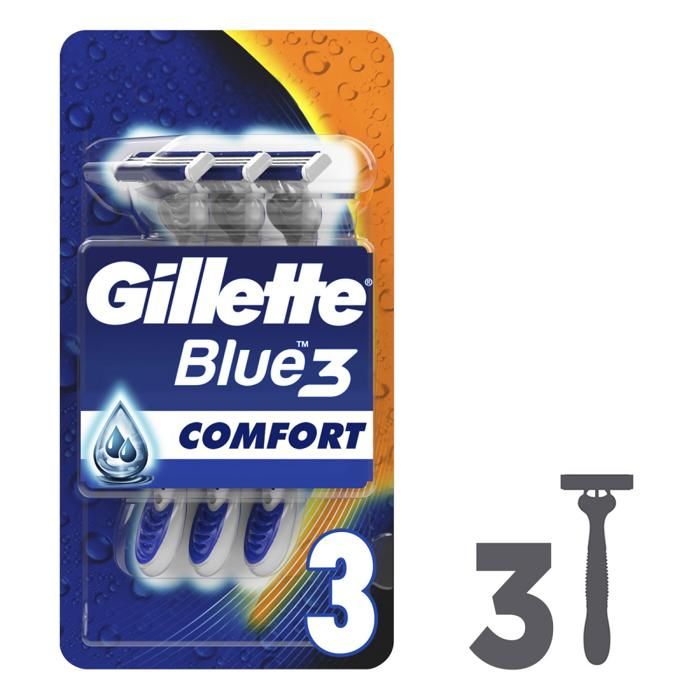Gillette Rasoir Jetable Blue 3 - 3 unités