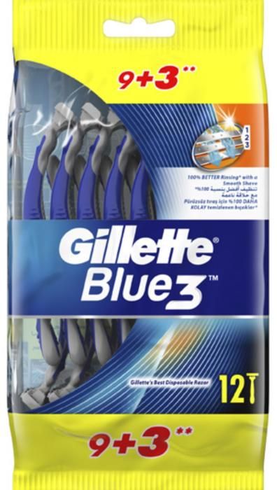 Gillette Rasoir Jetable Gillette Blue 3 - 9 unités + 3 GRATUITS