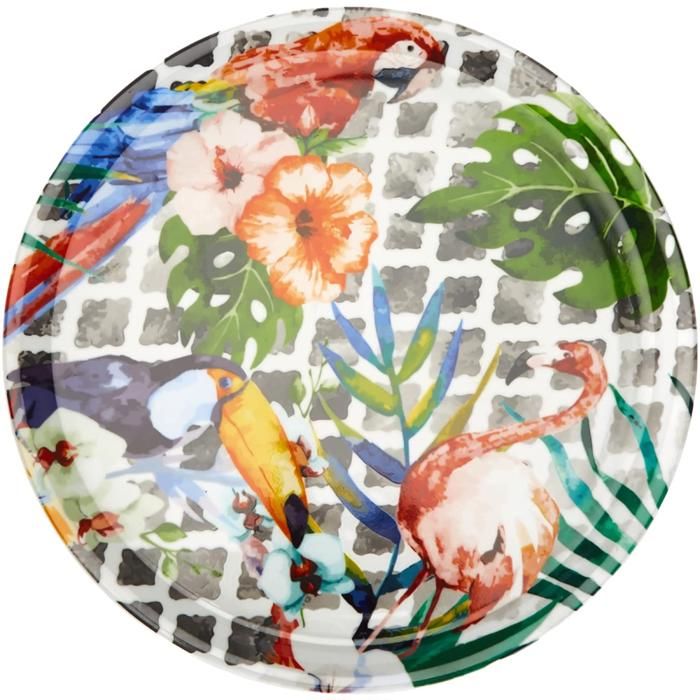 TROPICAL pizza plate