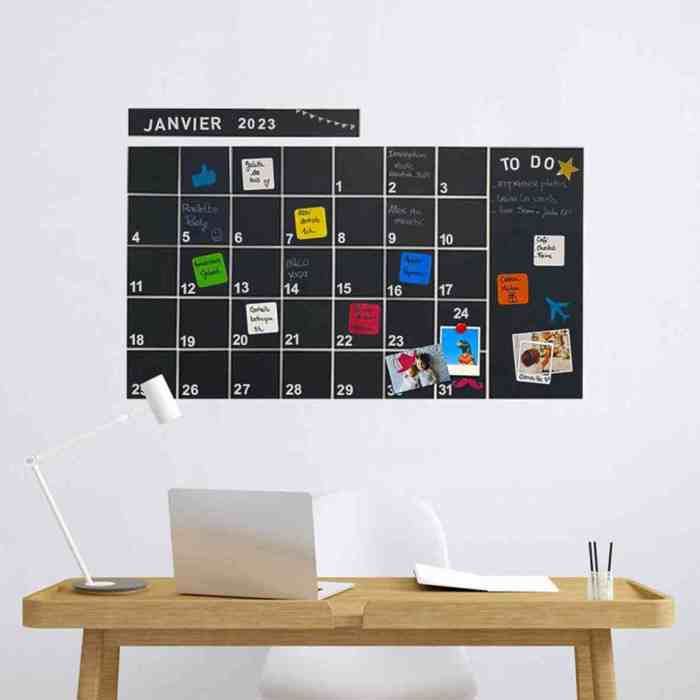 Calendrier Mural Magnétique - Planning Mensuel Ferflex